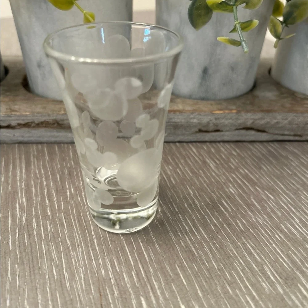 Disney‎ Parks Mickey Mouse frosted glass shot glass
